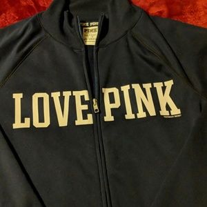 VS pink Penn State full zip dri fit sweatshirt
